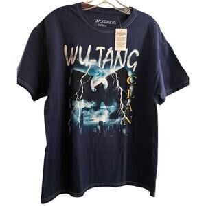 Wu-Tang Clan men's Graphic T-Shirt short sleeve top blue size Medium‎ rap music